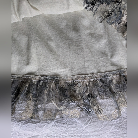 Zara Whimsygoth Tiered Lace Lined Mini Skirt Size M - Picture 7 of 8